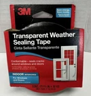 3M Transparent Weather Sealing Tape Indoor Windows And Doors U16 New. Price: $11.55.