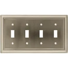 Liberty Hardware W064ZMC Architectural Series Quad Wall Plate, Satin Nickel New. Price: $14.65.