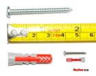 10PCS. Fischer Duopower (#6) 6X30MM Wall Anchor Plug + Screws High Perfomance New. Price: $6.90.