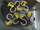 New 7-PACK Lot National Hardware Stainless Steel 3" Open Hook 145 Lb Load. Price: $18.49.