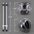 Kohler Genuine Part 1266856-CP Push Button Actuator Kit Polished Chrome 38MM New. Price: $12.99.