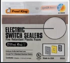Frost King OSS6H White Plastic 1-GANG Toggle Wall Plate Sealers 4 X 2.5 New. Price: $12.99.