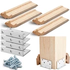 1 Set 6" Newel Post Mounting Kit 4 Bracket Metal Anchor With Pcs.... Price: $49.64.