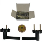 Signature Hardware Ewing Privacy Door Lever Round Rosette Matte Black Open. Price: $17.24.