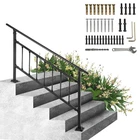 Vevor Iron Stair Railing Kit 0-5 Steps Outdoor Black W/ Bars New. Price: $96.99.