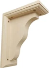 Ekena Millwork BKT03X07X09HARW Hamilton Traditional Wood Brackets Open. Price: $11.12.