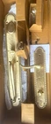 Signature Hardware Marconi Entrance Door Set - Lever Handle, Satin Brass Open. Price: $139.99.