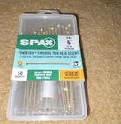 Spax Powertrim #9 5" Head Screws Star Drive Yellow Hcr Coating 50 Int&ext New. Price: $28.50.