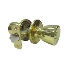 Taiwan Fu Hsing Industrial Co Entry Lockset, Medium Tulip-style Knob, Polished New. Price: $8.99.