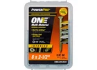 Multi-material Screw Powerpro One No. 8 X 2-1/2" Star Flat Head Lb Zinc-p New. Price: $12.01.