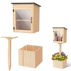 Wonderjune Wooden Little Library Box Outdoor, Weatherproof Double Solid .... Price: $244.99.