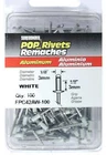 100-PACK Short White Aluminum Rivets New. Price: $24.18.