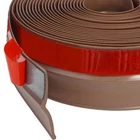 Fosluoc Garage Door Seal Top And Sides 34'L X 2.2"W 0.13"H, Brown New. Price: $46.84.