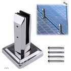 3222 Set 5 Muzata Rectangle Standoff Glass Clamp Polish Stainless Steel GS10 New. Price: $120.00.