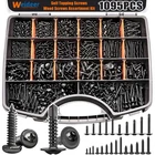 Weideer 1095PCS Self Tapping Screws For Metal, Truss And Pan Head, Black New. Price: $47.59.
