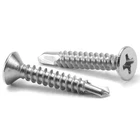 #10 X Sheet Metal Screws 100PCS 410 Stainless Steel Flat 1", Silver New. Price: $13.83.