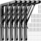 Zeonhak 6 Pack 12 Inches Folding Shelf Brackets Heavy Duty Collapsible New. Price: $42.08.