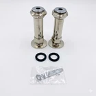 Signature Hardware 4" Wall-mount Coupler Set Of 2 Polished Nickel Pipe Fittings Open. Price: $25.65.