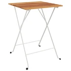 Bistro Table - Solid Acacia Wood With Steel Legs Vidaxl New. Price: $60.99.