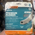 Frost King V25G X-treme Rubber Weatherseal Self Stick Tape 3/8" 1/4" 17' New. Price: $11.50.
