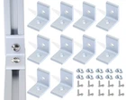 10SETS 1010 Series Aluminum Extrusion Corner Bracket CONNECTORS,10PCS ... New. Price: $30.08.
