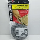 Prime-line Screen Retainer Spline .120" Dia. 25' Gray #p 7630 New. Price: $7.75.