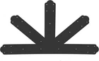 Vevor Gable Plate, Black Powder-coated Truss Connector Plates, 12:12 Pitch New. Price: $68.69.