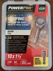 Powerpro 10X1.5 Roof Screw -117936. Sealed Box 62 Pieces. New. Price: $25.00.