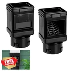 Markbit Downspout Filter Guard 2PCS Black Leaf Gutter Screen New. Price: $58.99.