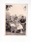 Mid Century B&w Photo Three Generations Women Toddler Baby Pram Park C261 Used. Price: $6.40.