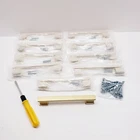 Cionyce 9 Pack 5" Cabinet Handles Brushed Satin Brass Dresser Drawer Pulls Open. Price: $12.50.