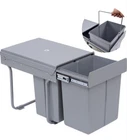 Nisorpa 40 Liter / 10.6 Gallon Dual Pull Out Trash Cans Under Cabinet Counter... New. Price: $100.00.