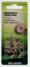 Hillman Upholstery Twist Pins Clear Silver Secure Furniture Mattress 122264 16PK New. Price: $11.59.