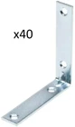 40 Everbilt 4" Zinc Plated Corner Braces With Countersunk Holes No Screws 339725 New. Price: $37.48.