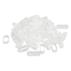 Patikil Silicone Rubber Bands Cable Ties 100PCS Non-slip Flat 1", White New. Price: $12.71.