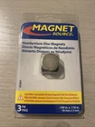 Source Neodymium Disc 3 Pack .709 X .118 Silver New. Price: $6.00.