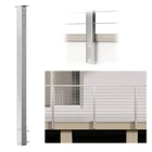 Muzata Side Mount Cable Railing Post Inch 36"X2"X2" Brushed Stainless New. Price: $49.95.