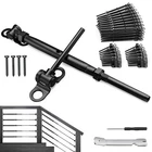 Blika 50 Pair 1/8" Black Cable Railing Kit, T316 Ss For Wood Posts New. Price: $220.00.