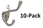 *10-PACK* Gliderite 3 X Satin Nickel Large Robe/coat/hat Hooks (7014-SN) New. Price: $19.99.