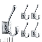 Cabdm 5 Pack Decorative Heavy Duty Towel Hooks For Hanging Robe Double Polish... New. Price: $36.12.
