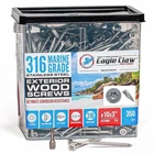 #10 X Inch 316 Stainless Steel Screws Marine Grade (350 Pack, T25 Star) S... New. Price: $150.49.