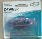 Slide-co 22844, Drawer Hardware, Back Plate, 1-1/4", Plastic, Free Shipping New. Price: $10.00.
