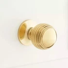 Signature Hardware Garneau 1" Solid Brass Round Cabinet Knob 2-PACK Polished Open. Price: $11.63.