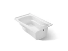 Kohler Mariposa 1242-R-0 60" 36" Alcove Bath, Right Drain Box Dmg Open. Price: $536.67.