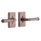 Signature Hardware-dummy-solid Brass Interior Door Set-lever Handle-left New. Price: $65.00.