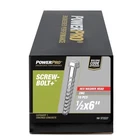 Powerpro Screw Bolt+ Hex Washer Head Hardware Zinc Plated 10 Pack 1/2" 6" New. Price: $21.77.