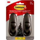 Command Large Forever Classic Hook Removable : 2-PACK (bronze) New. Price: $22.98.