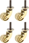 Set Of 4, 1/4 Inch Solid Brass Swivel Caster Heavy Duty & Safe Fo... Fast Ship New. Price: $65.99.