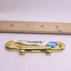National Hardware Double Bolt Snap Brass Plated 3-7/16" N890-013 New. Price: $12.50.