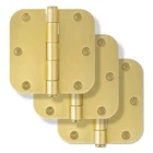 Signature Hardware Rounded Steel Door Hinges 3 Pack Plain Bearing Champagne Bras Open. Price: $11.04.
